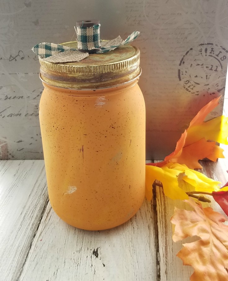 How to Make Fall Pickle Jar Pumpkin Crafts