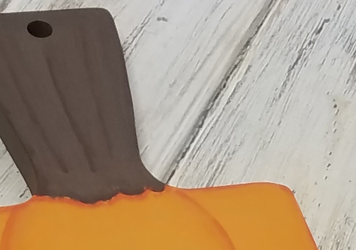 Chalkboard Pumpkin from a Cutting Board 