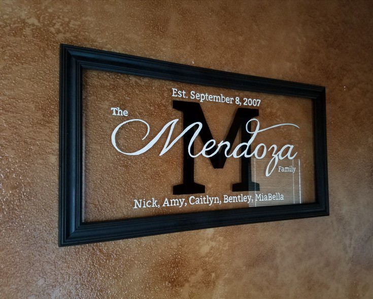  personalized family name sign 