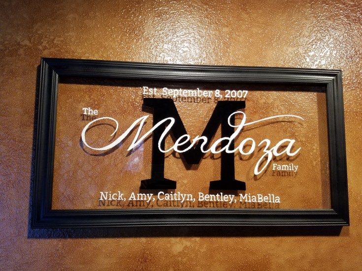 personalized family name sign
