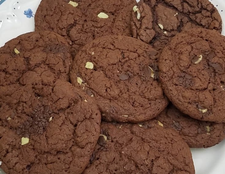 Andes mint chocolate cake cookies