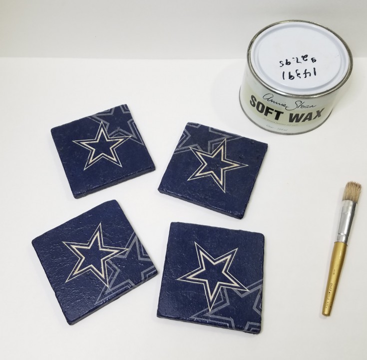 diy Dallas cowboys tile coasters