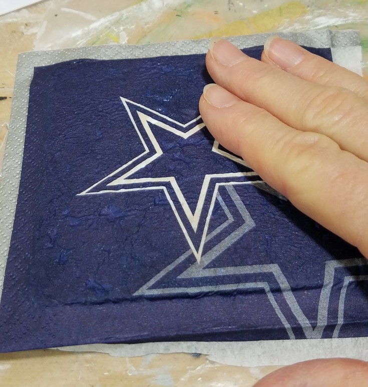 diy Dallas cowboys tile coasters