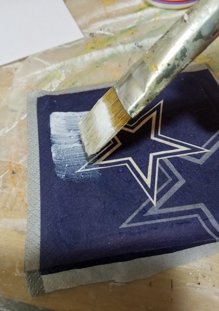 diy Dallas cowboys tile coasters