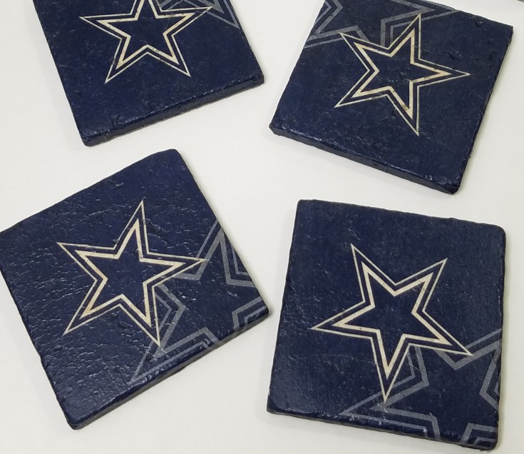 Diy Dallas Cowboys Tile Coasters - Mixed Kreations