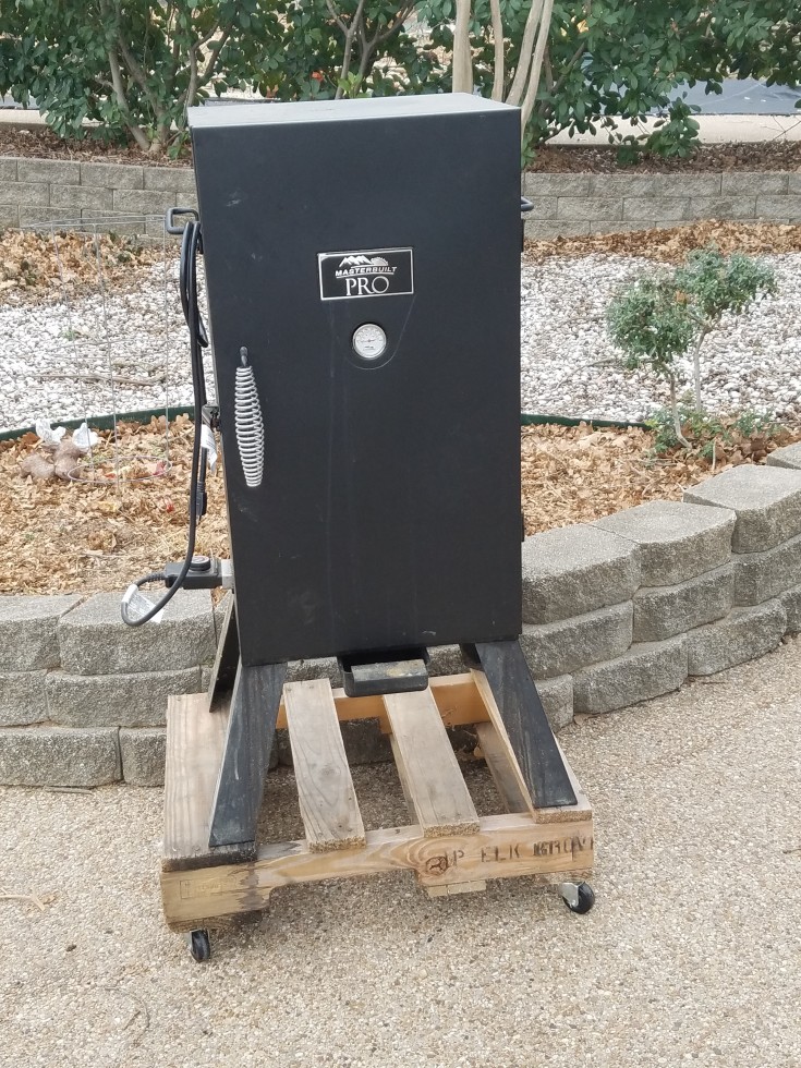 diy rolling smoker cart