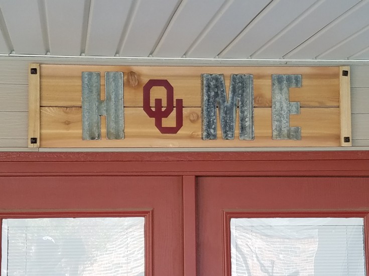 OU home sign gift for fan