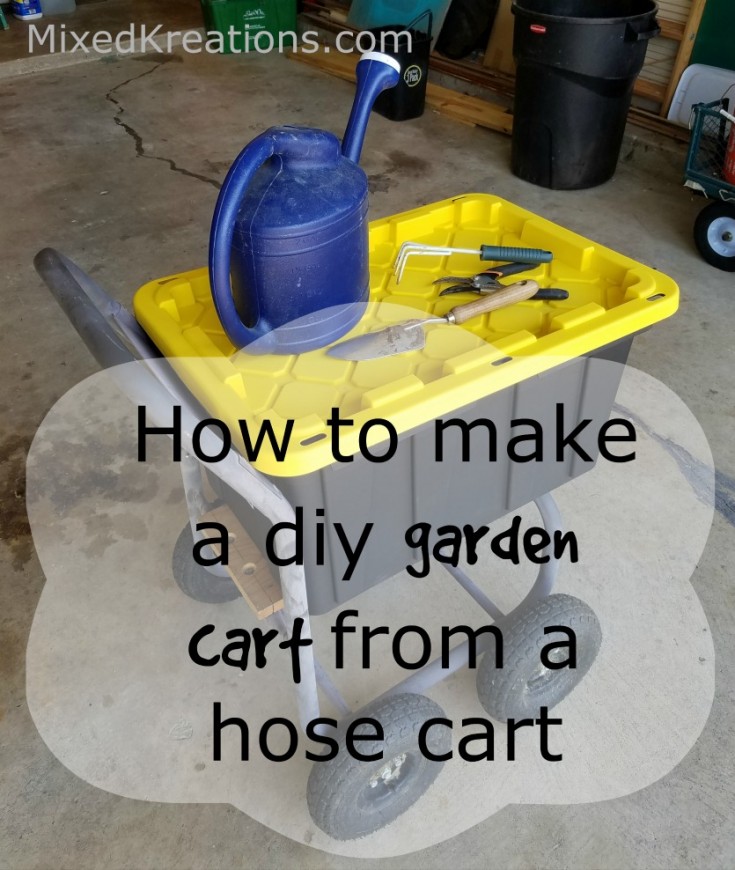 How to make a garden cart out of a hose cart | diy garden cart | repurposed hose cart | upcycled hose cart #Diy #GardenCart #Repurposed #Upcycled