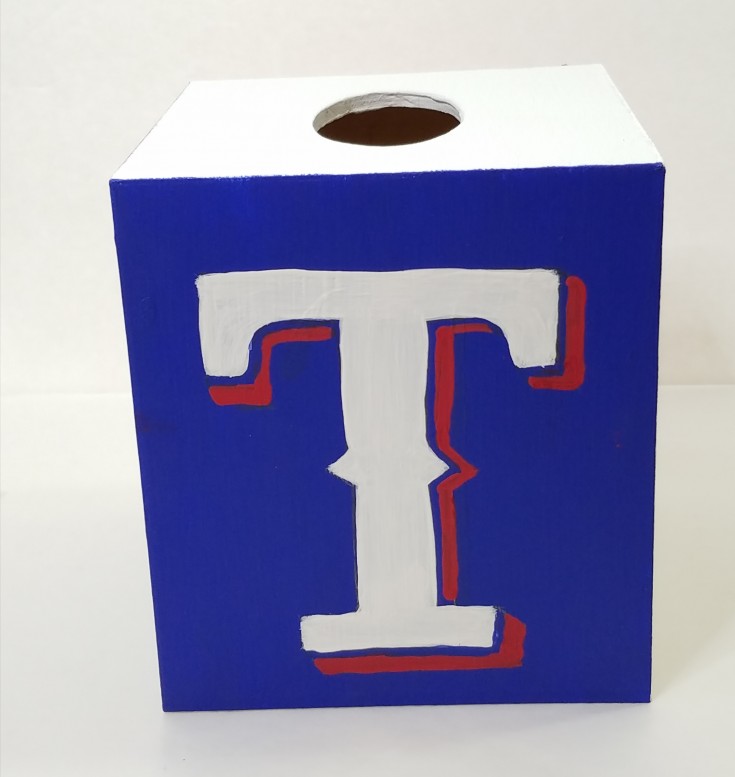 diy Dallas Cowboys Texas Rangers tissue box cover