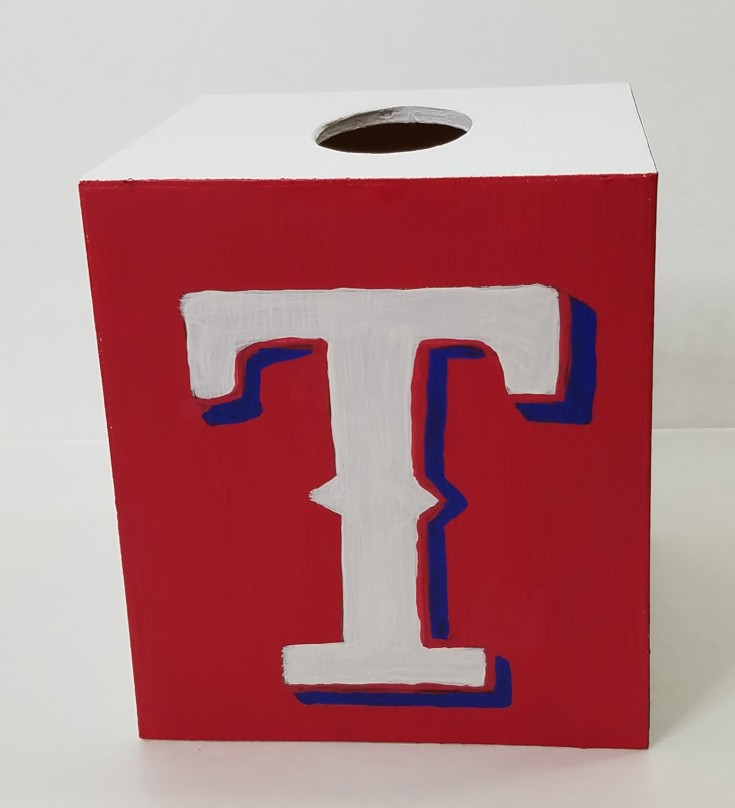 diy Dallas Cowboys Texas Rangers tissue box cover