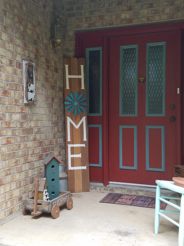 How to make a large porch sign | diy home sign #diy #PorchSign #Home MixedKreations.com