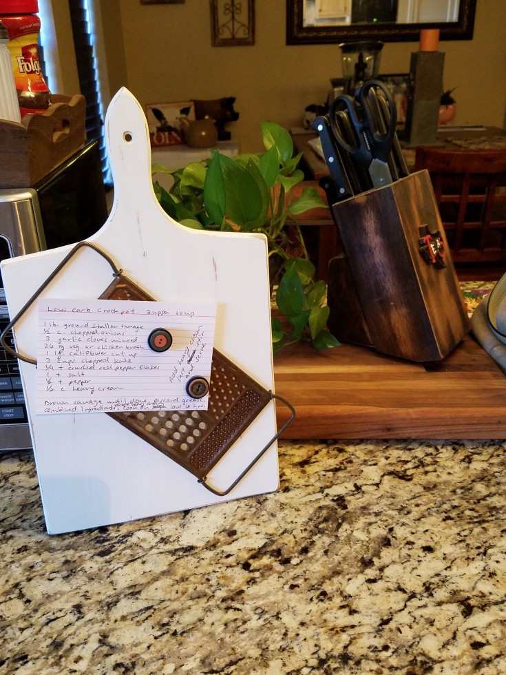 Rustic Upcycled Wooden Cutting Board Command Station - DIY & Crafts