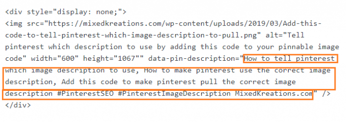 make pinterest choose the correct image description for your pins