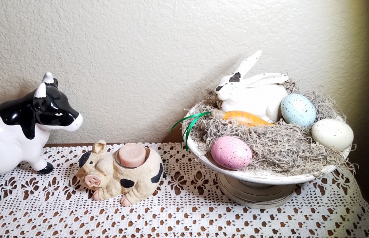 how to make some quick & easy rustic easter decor, diy easter decor