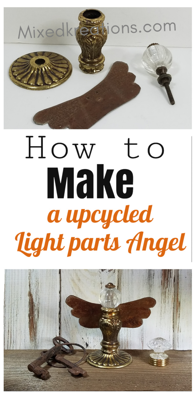 Repurposed light parts angel