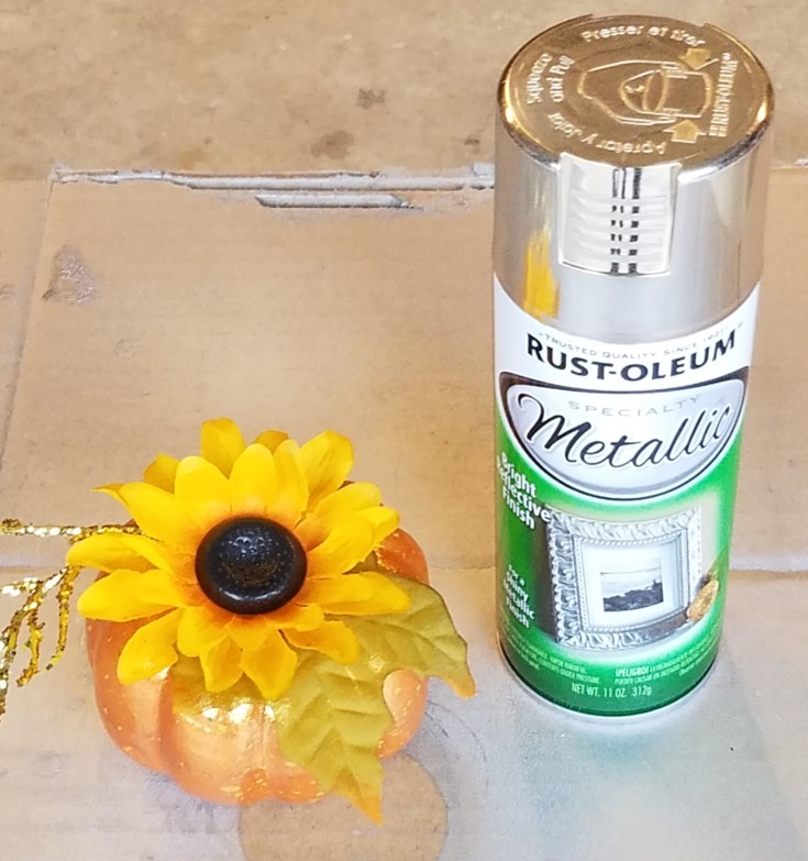 How to upcycle a Dollar Store pumpkin into a faux mercury glass pumpkin