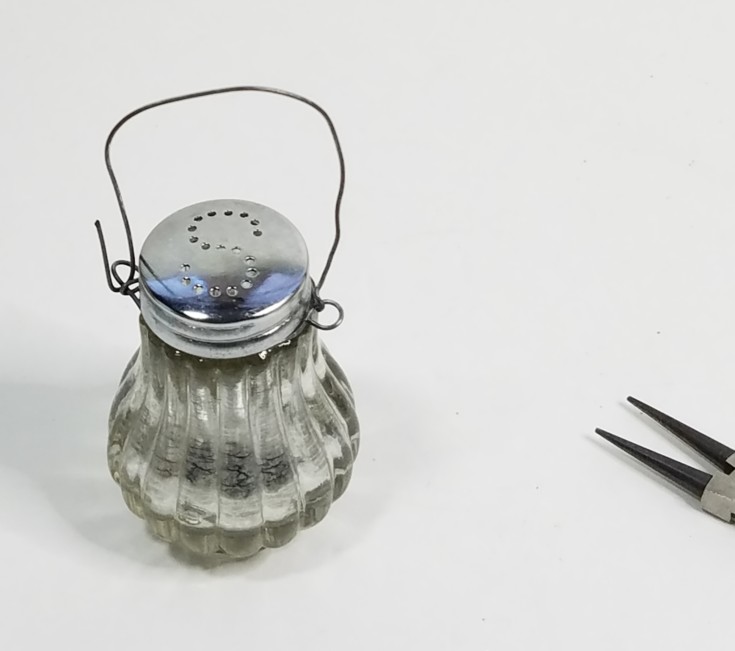 How to Make a Faux Mercury Glass Salt Shaker Ornament