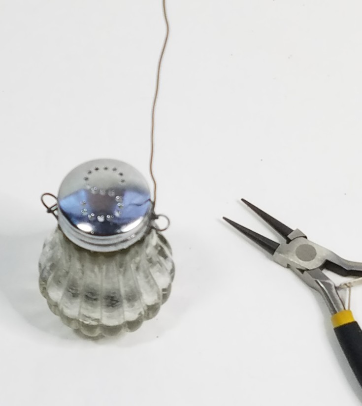 How to Make a Faux Mercury Glass Salt Shaker Ornament