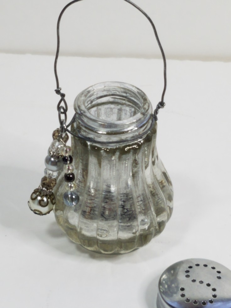 How to Make a Faux Mercury Glass Salt Shaker Ornament