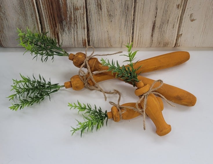 How to make wood carrot spindles