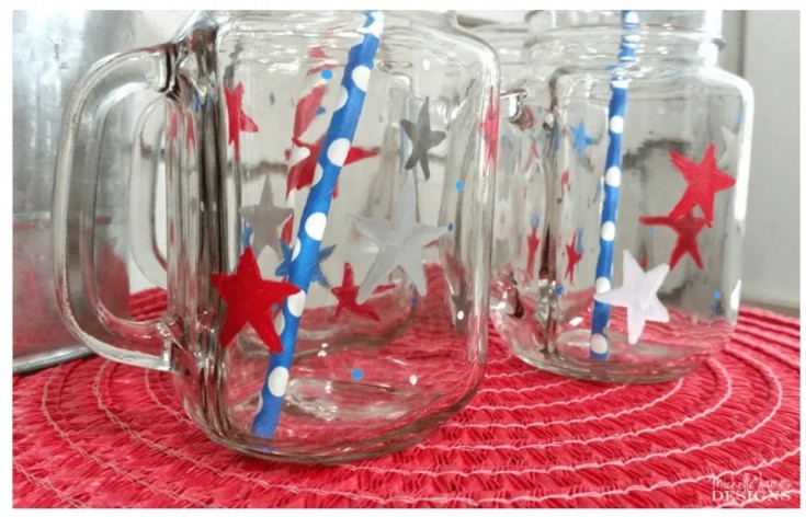 patriotic glassware for the holiday's