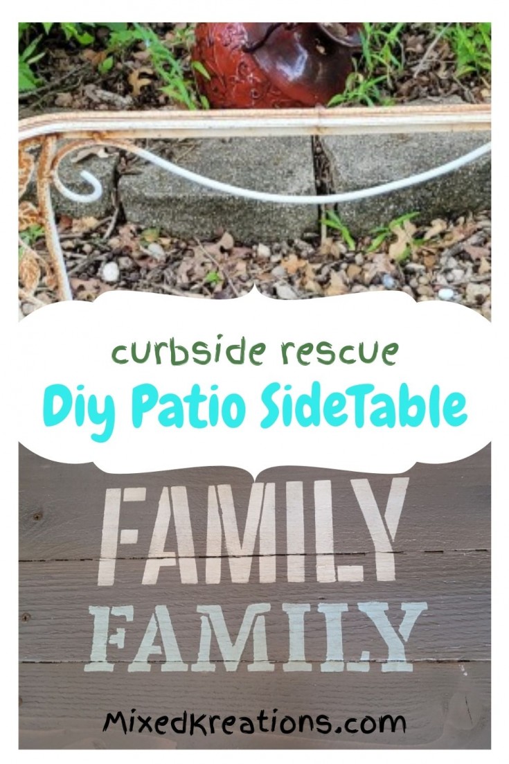 How to make a diy patio side table