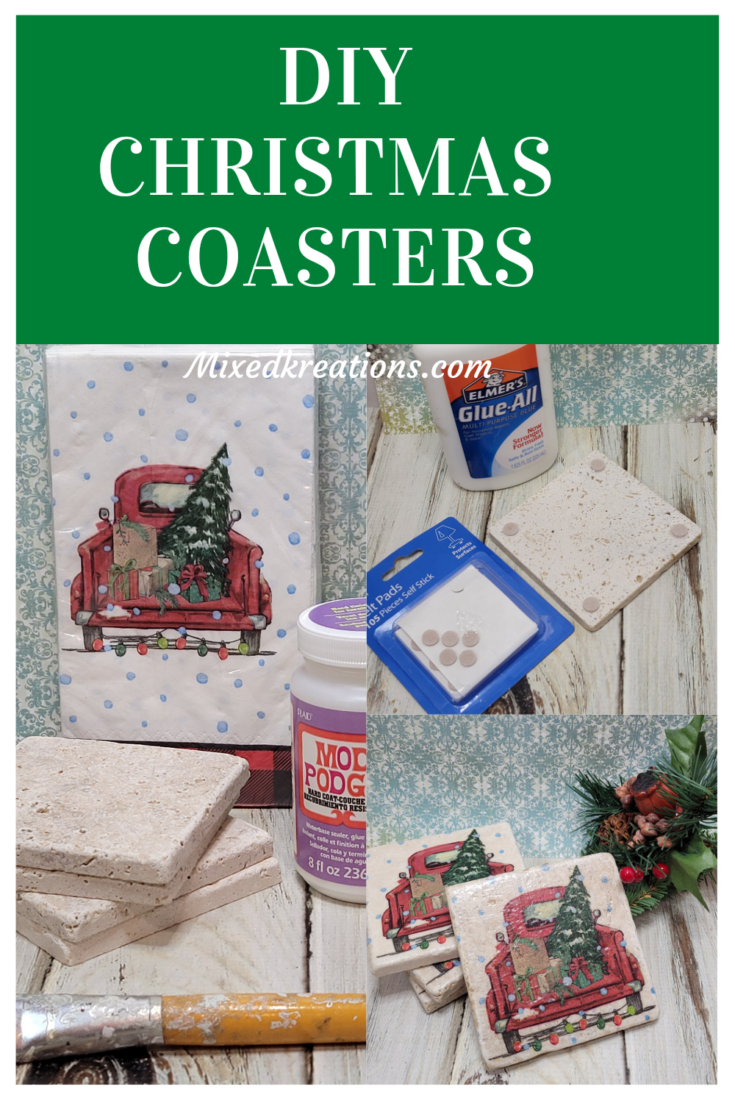 How to make Christmas coasters