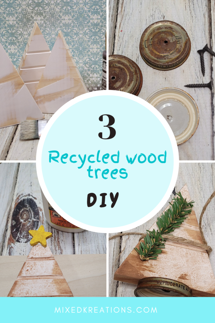 Easy recycled wooden trees