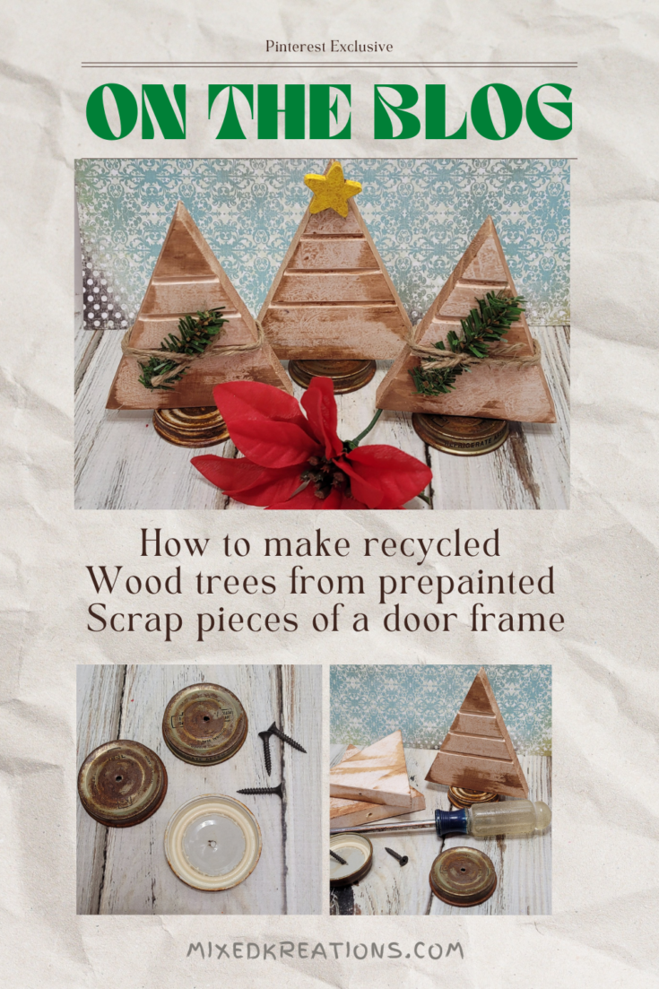 Easy recycled wooden trees