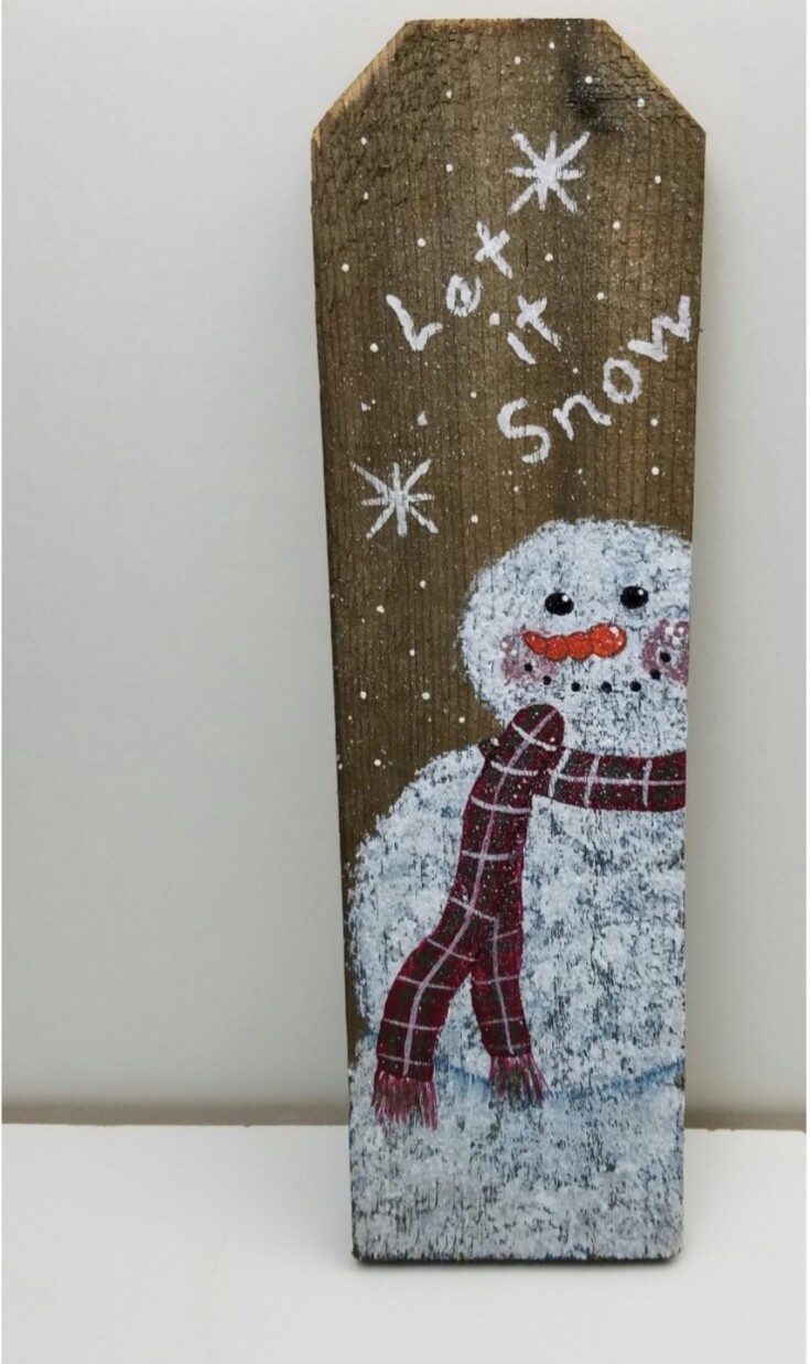 How to paint a easy snowman