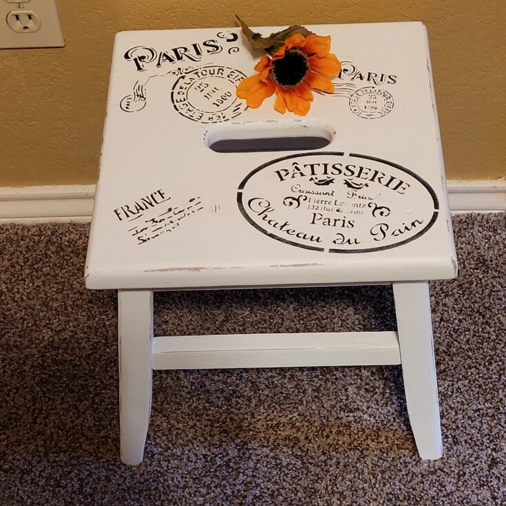 french country stool diy