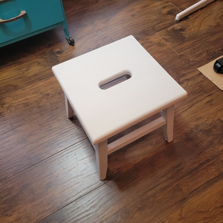 how to french country step stool