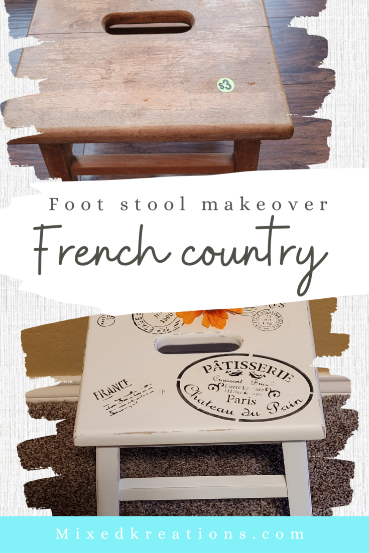how to french country step stool
