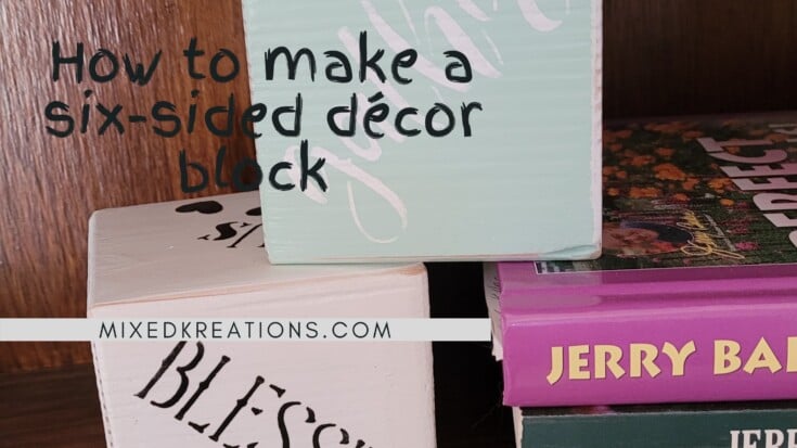 Decor block with words