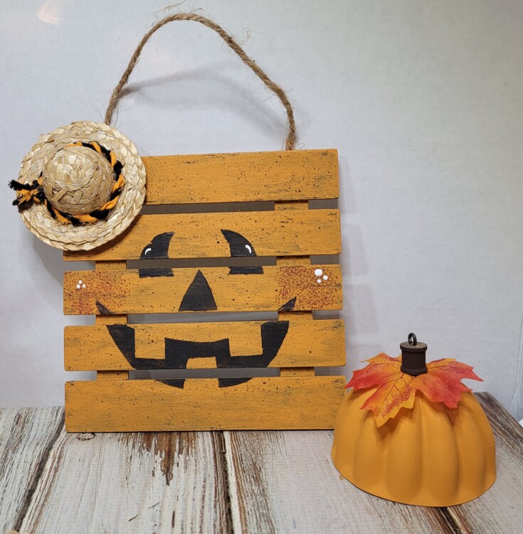 DIY Dollar Tree Jack-o-lantern 