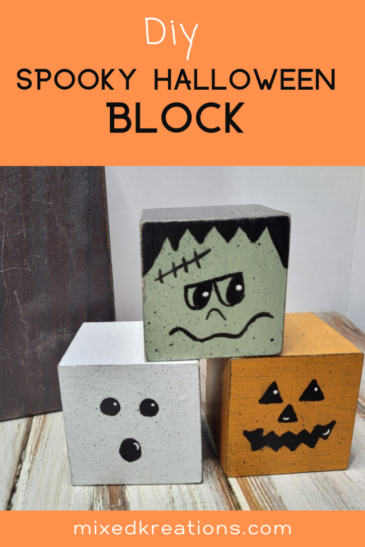 how to halloween decor blocks