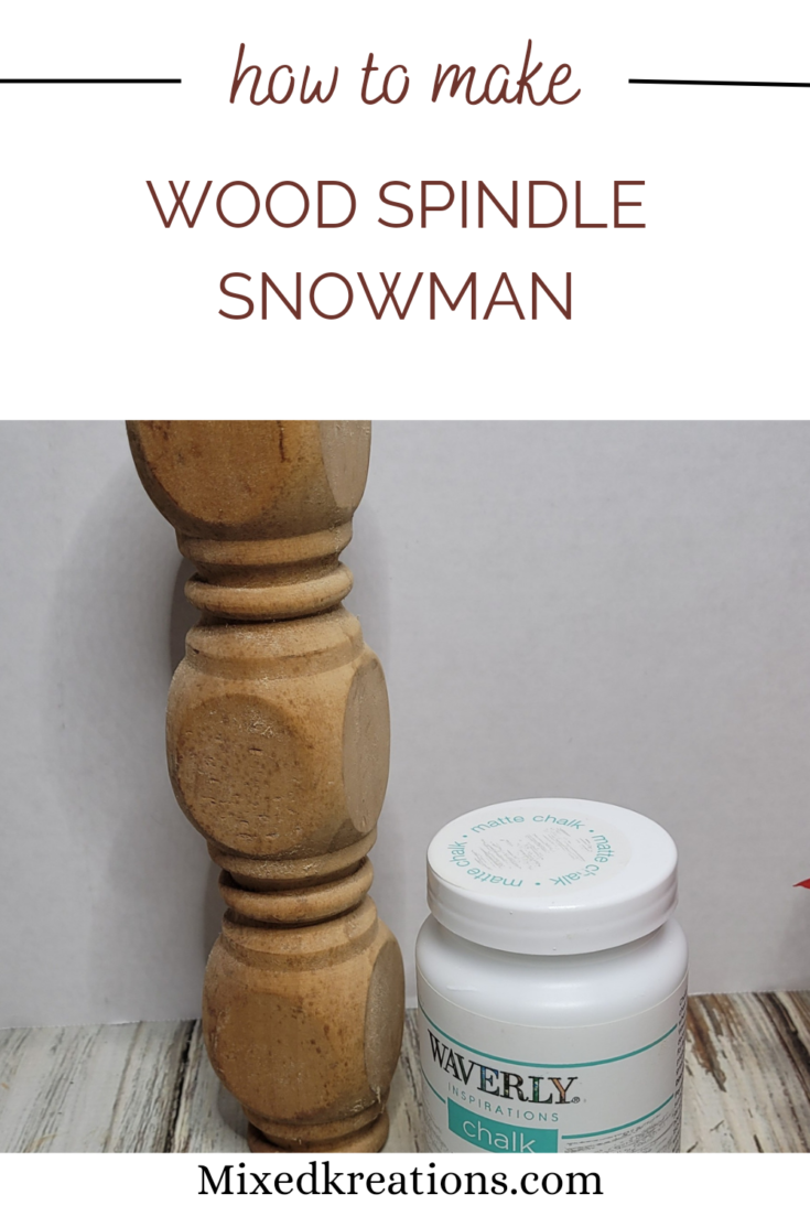 how to make a wood snowman from a spindle