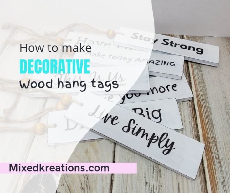 Make decorative wood hang tags