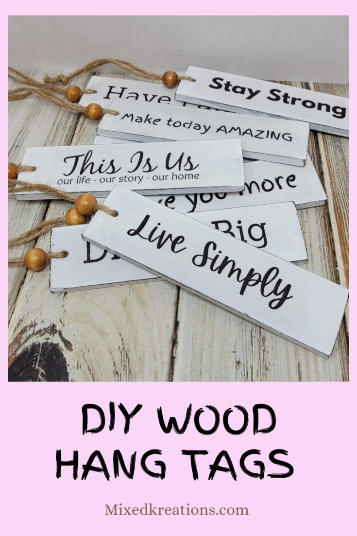 Make decorative wood hang tags