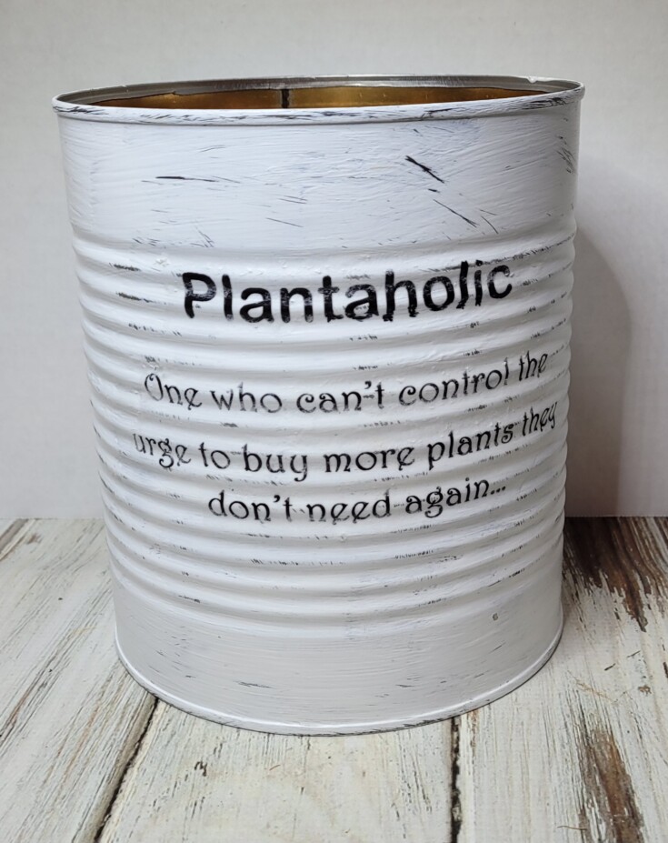 Plantaholic tin can reverse transfer