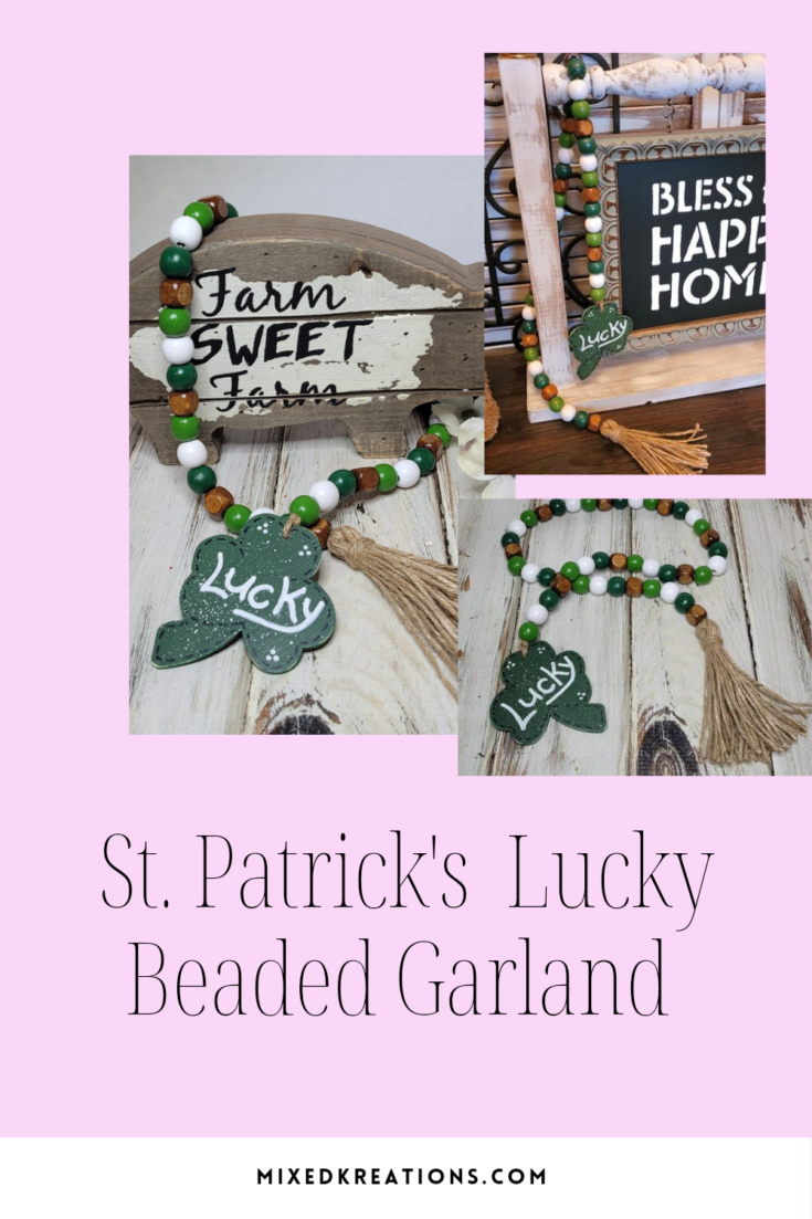 St. Patrick's lucky beaded garland how to