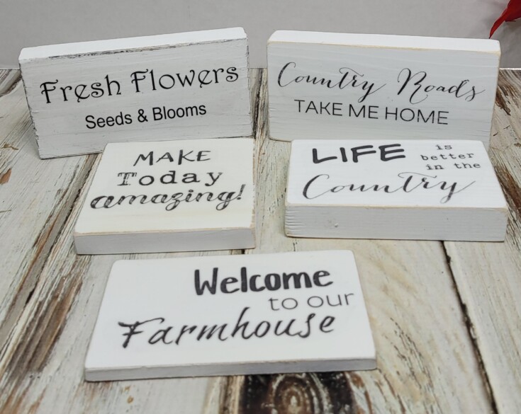 Reverse transfer sign Diy wood farmhouse signs