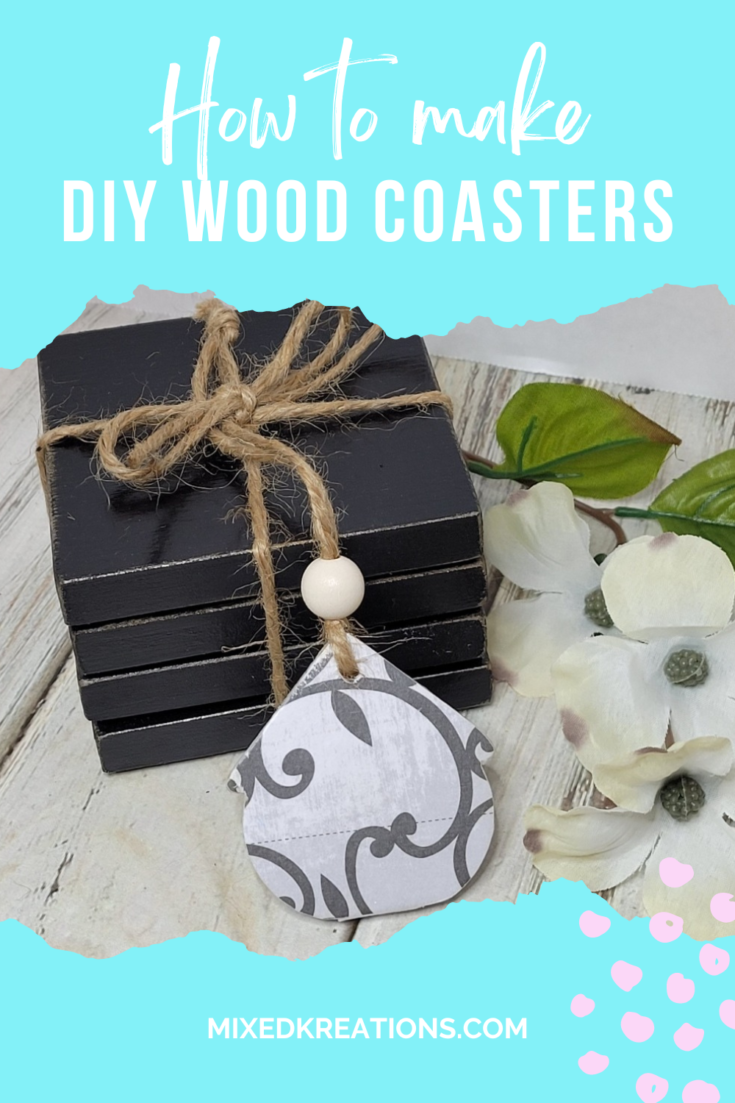 Handmade black coasters