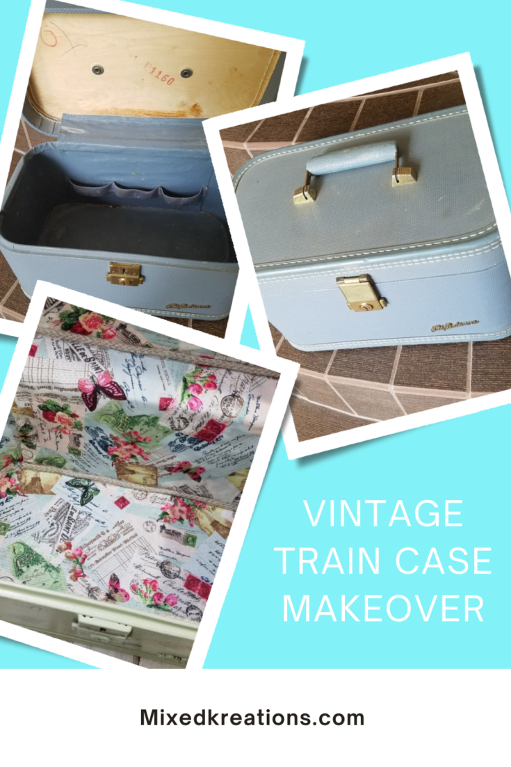 how to makeover a vintage train case