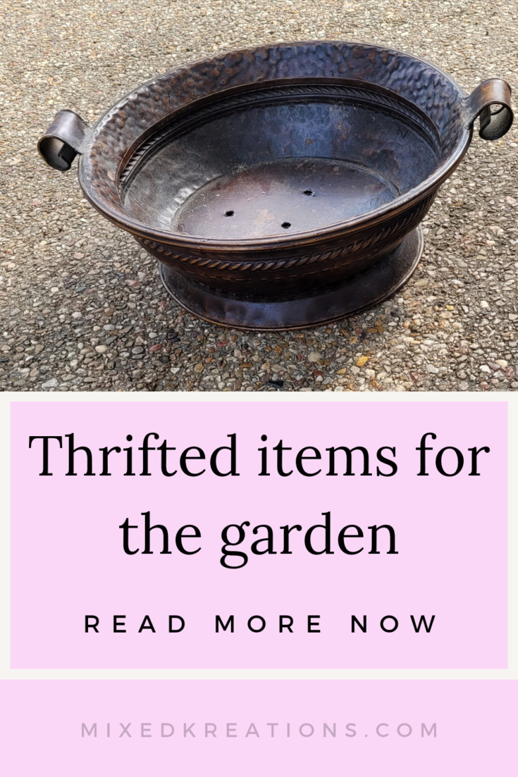 Thrifted items for garden