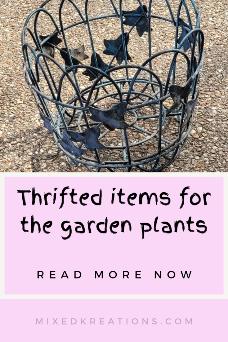 Thrifted items for garden