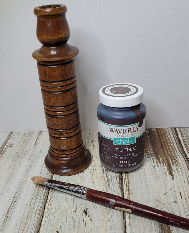 wood candle stick