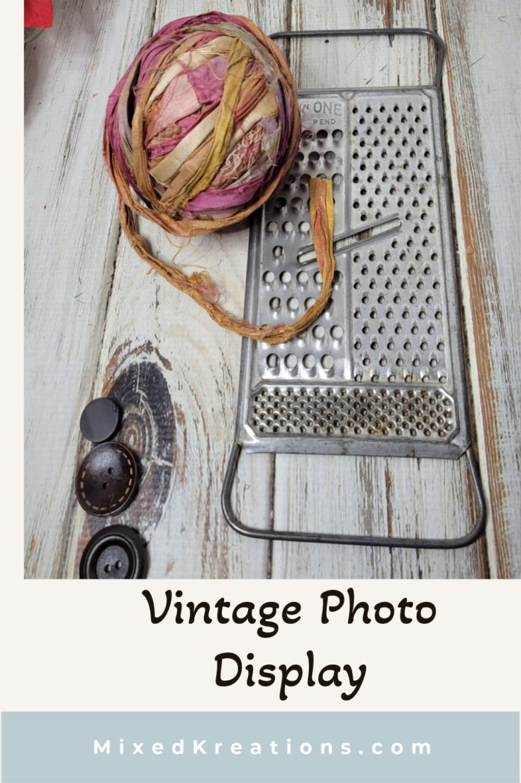 vintage display for photos