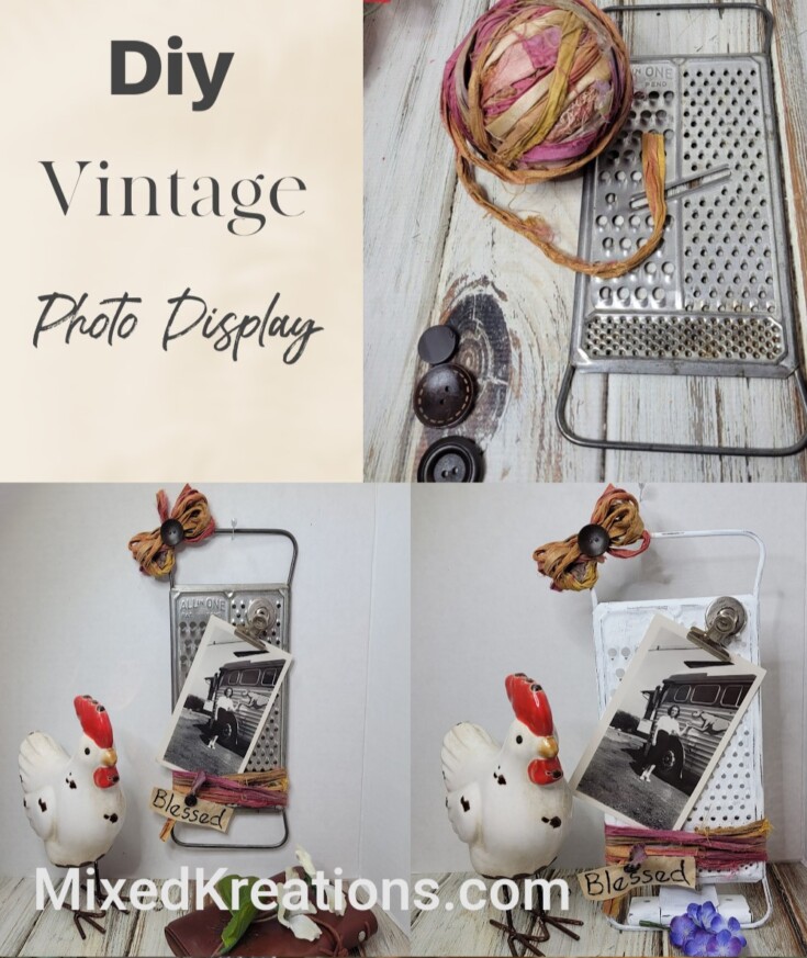 vintage display for photos